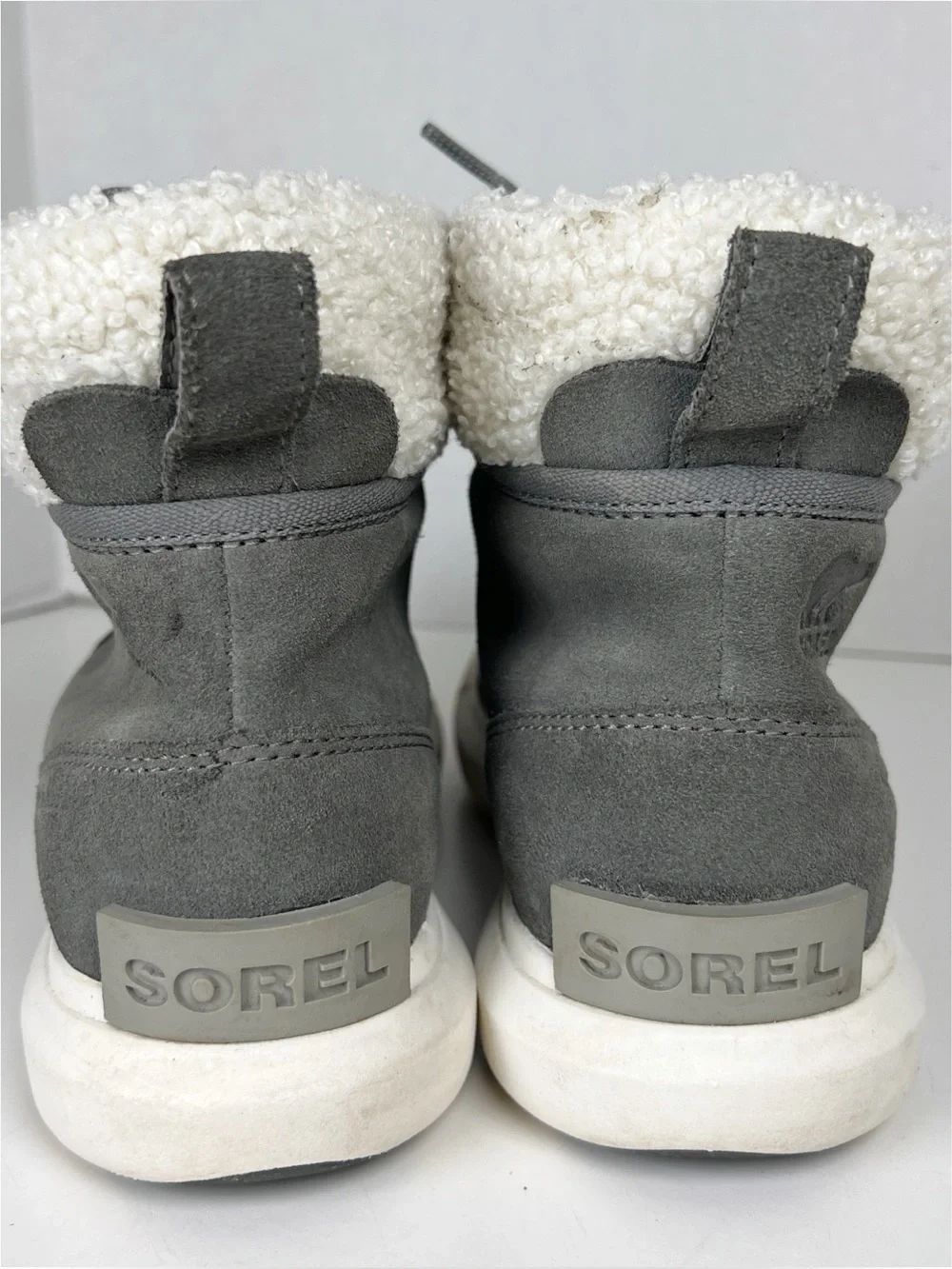 SOREL Women’s Size 6.5 Gray Suede Explorer II Next Carnival Waterproof Boots